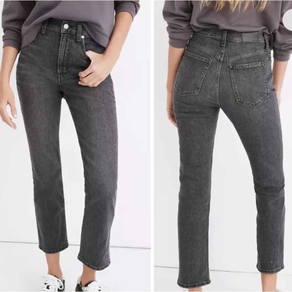 Madewell High Rise Slim Demi-Boot Jean in Hayward Wash EUC Size 27